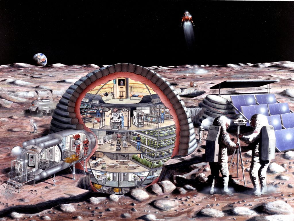 Lunar habitats design concept